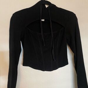 Bozzolo Black Women's Hoodie Sweatshirt